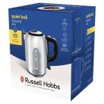 Russell Hobbs Brushed Stainless Steel Electric 1.7L Cordless Kettle (Quiet & Fast Boil 3KW, Removable washable anti-scale filter, Push button lid, Perfect pour spout) 20460 - Image 4