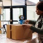 Merrimen Strong Heavy Duty Roll Pack Brown Packaging Tape, Secure Sticky Sealing Tape for Parcel Boxes, Moving Boxes, Large Postal Bags for Long Term Storage, (48MM x 66M) (3 rolls, Brown) - Image 2