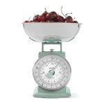 Salter Timeless Mechanical Kitchen Scale – Baking Scale with 5 kg Capacity, 1 Litre Dishwasher Safe Bowl, Analogue Food Scale, Classic Design, Easy Read Large Dial, 22cm Height, Sage
