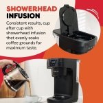 Instant Infusion Brew Automatic Filter Coffee Maker 24 Hour Programmable Coffee Machine, Glass Carafe, Digital Display - Keep Warm Function, 4-12 cup Customisable Brewing, Black - Image 4