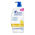 Head & Shoulders Citrus Fresh Anti Dandruff Shampoo For Greasy Hair, 1000ml, Up to 100% Flake Free, Clinically Proven, For Any Hair and Scalp Type, For Daily use, Clean Feeling