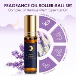 SALUBRITO Essential Oil Roll On Set, 6x10ml Aromatherapy Oil Roller Ball with Lavender, Peppermint Essential Oil Blend for Skin, Anxiety Relief, Relaxation Gift for Women - Sleep, Breathe - Image 7