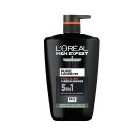L'Oréal Men Expert, Pure Carbon, 5-in-1 XXL Shower Gel, A Total Action Body, Face, Hair Wash, Shave and Moisturiser Powered By Carbon, Total 5-in-1 Action, Large 1L Pump
