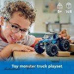 LEGO City Blue Monster Truck Toy for 5 Plus Year Old Boys & Girls, Vehicle Set with a Driver Minifigure, Creative Race Car Toys for Kids, Birthday Gift Idea 60402 - Image 10