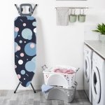 Minky Smart Fit Ironing Board Cover, Large Ironing Board Covers 125 x 45 cm, Elasticated & Thick Felt Backing, Washing Machine Safe, Made in the UK - Image 2