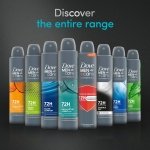 Dove Men+Care Advanced Clean Comfort Men's Antiperspirant Deodorant Body Spray with ¼ moisturising cream & Anti-Odour technology for 72 hour protection against sweat and odour 200 ml - Image 2