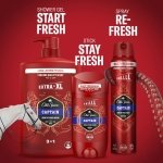 Old Spice Captain Men’s Shower Gel & Shampoo 1000ml, Multi-Use 3-in-1 Body-Hair-Face Wash, Long Lasting Freshness, Perfume Quality Scent, Deep Cleansing - Image 3