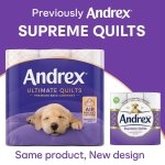 Andrex Ultimate Quilts Toilet Paper 24 Rolls, Air Pocket Technology for Soft, Thick Sheets – 24 Quilted Toilet Rolls x 1 Pack, FSC Certified - Image 5