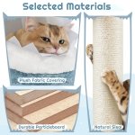 Yaheetech 184cm Tall Ocean-themed Cat Tree, Multi-Level Cat Tower W/Shark's Mouth-shaped Condo, Fish-shaped Platform, Scratching Posts, Cat Scratching Tree Play Tower for Big Cats - Image 5