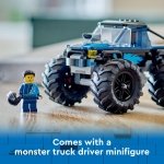 LEGO City Blue Monster Truck Toy for 5 Plus Year Old Boys & Girls, Vehicle Set with a Driver Minifigure, Creative Race Car Toys for Kids, Birthday Gift Idea 60402 - Image 7