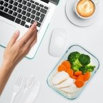 [5-Pack] Food Prep & Storage Glass Containers with Lids - Airtight Glass Meal Prep Containers Reusable (1060 Millilitres - 1 Compartment) - Image 2