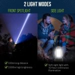 NIANPU Ultra-Bright LED Rechargeable Torch – 1000LM Handheld Flashlight 1200mAh, 2 Modes, Compact & Waterproof (IPX5) – Perfect for Camping, Outdoor Activities & Emergency Use - Image 4