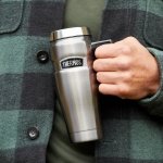 Thermos Stainless King Copper Travel Mug (470ml), Reusable Insulated Stainless Steel Coffee Cup for Hot or Cold Drinks, Vacuum Sealed Water Flask with a Leak-Proof Lid, 7hr Hot/18hr - Image 5