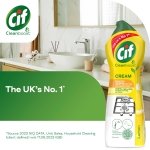 Cif Lemon Cream Cleaner multipurpose surface cleaner with 100% natural cleaning particles removes 100% of the toughest dirt 750 ml - Image 5