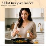 ToughHub 24 Pcs Glass Spice Jars with Bamboo Lids - 120ml Airtight Spice Containers with Shaker Lids, 96 Pre-Printed English Labels, Silicone Funnel & Cleaning Brush – Spice Bottles for Home Kitchen - Image 9