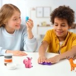 Hey Clay Forest Animals Set - Colourful Modeling Kids - Air Dry Clay Kit 15 cans and Sculpting Tools with Fun Interactive Instructions App - Image 4