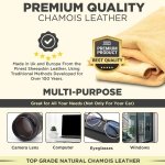 CarMax® English Premium Grade Natural Chamois Leather - Large - Perfect for drying off the whole car, glass, mirrors, inside and out, super soft and highly absorbent, Made in the UK - Image 2