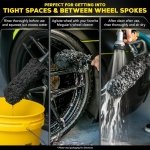 Meguiar's X1902EU Supreme Microfibre Wheel Brush, Medium, Completely Safe Wheel Cleaning, Black - Image 5