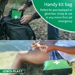 Lewis-Plast First Aid Kit Bag - 160 Piece Survival Kits - Safety Essentials for Travel Car Home Camping Work Hiking Holiday - Pack Supplies - Medium - Image 3