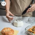 Keplin Handheld Milk Frother - Stainless Steel Electric Whisk - Portable Battery-Operated Coffee Frother for Lattes, Matcha, Protein Shakes - Ergonomic, Compact, Easy to Clean (Black) - Image 2