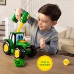 John Deere Build A Johnny Tractor, 16 Piece Building Farm Toy Car, Tractor Toy With Motorised Drill For 18 Months, 2, 3 and 4 Years Old Boys and Girls - Image 5