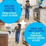 Flash Speedmop Floor Cleaner Starter Kit, Fast Easy and Hygienic (1 Handle, 8 Wet plus 16 Dry Refills), Trap and Lock Daily Dirt, Grease and Grime Without Getting Down On Your Knees - Image 3