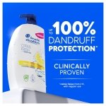Head & Shoulders Citrus Fresh Anti Dandruff Shampoo For Greasy Hair, 1000ml, Up to 100% Flake Free, Clinically Proven, For Any Hair and Scalp Type, For Daily use, Clean Feeling - Image 7