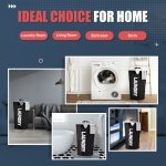 Caroeas 90L Collapsible Laundry Basket, Waterproof Laundry Bag (8 Colors) for Baby, Large Washing Basket with Padded Handles Stands Up Well for Easy Storage, Black - Image 2