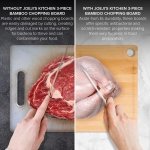 Joeji's Kitchen Set of 3 Chopping Board Heavy-Duty Bamboo Cutting Boards - 20x15 cm 28x22 cm & 33x22 cm Wooden Chopping Boards for Kitchens - Image 7