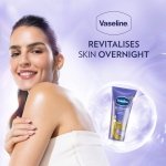 Vaseline Gluta-Hya Overnight Radiance Serum Burst Lotion Moisturiser – Body Lotion with GlutaGlow™, Hyaluron, Collagen & Antioxidants 10x Stronger Than Vitamin C*, For Plumper Skin in 5 Days 200ml - Image 5