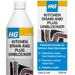 HG Kitchen Drain & Plug Unblocker, Natural, Heavy Duty, Kitchen Sink Unblocker & Cleaner for Pipes, Septic Tank Safe - 1 Litre