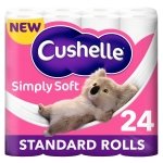 Cushelle Simply Soft Toilet Roll 24 Standard Rolls