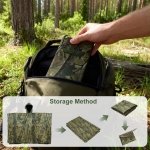 Waterproof Rain Cape Raincoat, Infreecs Rain Poncho for outdoor Camping Military cycling traveling, Hooded Rainwear with Emergency Grommet Corners for Shelter Use - Image 2