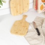 Salter Wooden Chopping Boards - 3 Piece Bamboo Chopping Board Set - 30cm, 35cm, 45cm, Chop, Cut & Carve Meat, Vegetables, Cheese & Bread, Protects Worktops, Paddle Handles with Hooks, BW06732EU7 - Image 4