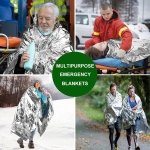 HONYAO® Emergency Blanket 3pcs, Foil Blanket Silver, Thermal Blanket 210×160 cm, Survival Blanket Perfect for Outdoors Survival Car Hiking Marathons First Aid, Tear Resistant - Image 4
