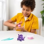 Hey Clay Forest Animals Set - Colourful Modeling Kids - Air Dry Clay Kit 15 cans and Sculpting Tools with Fun Interactive Instructions App - Image 5