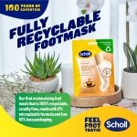 Scholl ExpertCare PediMask Foot Mask Socks, 4-Pairs Multipack, Softer and Smoother Feet in 1 Application, Intensely Moisturising with Manuka Honey, Urea and Shea Butter, Dry Skin Moisturise and Repair - Image 6