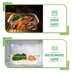 [5-Pack] Food Prep & Storage Glass Containers with Lids - Airtight Glass Meal Prep Containers Reusable (1060 Millilitres - 1 Compartment) - Image 8