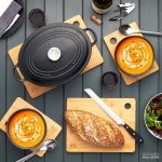 Premium Extra-Thick Wooden Chopping Boards - 3 Piece Bamboo Chopping Board Set - 33x22cm / 28x22cm / 22x15cm - Ideal for Carving Meat, Cutting Vegetables, Cheeses and Bread - by LARHN - Image 3