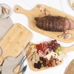 Salter Wooden Chopping Boards - 3 Piece Bamboo Chopping Board Set - 30cm, 35cm, 45cm, Chop, Cut & Carve Meat, Vegetables, Cheese & Bread, Protects Worktops, Paddle Handles with Hooks, BW06732EU7 - Image 9