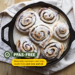 Lodge Pre-Seasoned Cast Iron Skillet for Indoor and Outdoor Use. Induction Frying Pan. Oven, Grill and Metal Utensil Safe Skillet Frying Pan with Pouring Lips. Made in The USA. 26 cm/10.25 inch - Image 7