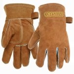 Cosystove Genuine Full Leather Heavy Duty Heat Resistant Gloves for Woodburner, Multi-Fuel Stoves Heavy Duty Safety Gauntlet Also for BBQs Pizza Ovens